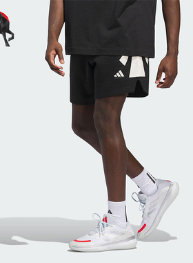 Adidas/阿迪达斯正品BASKETBALL男士系带篮球运动透气短裤JX5591