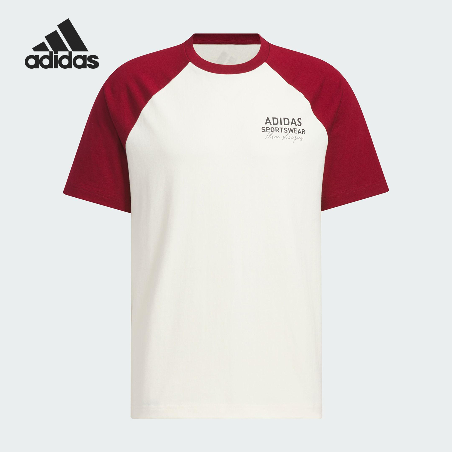 阿迪达斯男女运动短袖