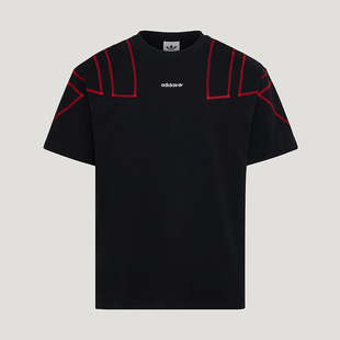 Adidas/阿迪达斯正品三叶草男士舒适运动复古时尚短袖T恤KG6326
