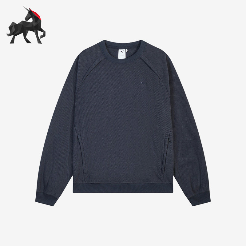 Puma/彪马正品FutureOFF1CE加绒宽松圆领经典针织卫衣636239-16
