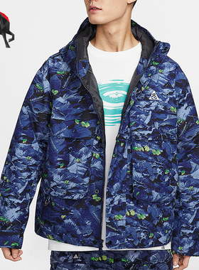 Nike/耐克正品2025新款男士户外经典保暖连帽棉服外套HJ2488-410