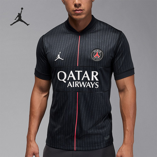 Nike/耐克正品JORDAN男士训练V领印花透气运动耐穿短袖HM3206-045
