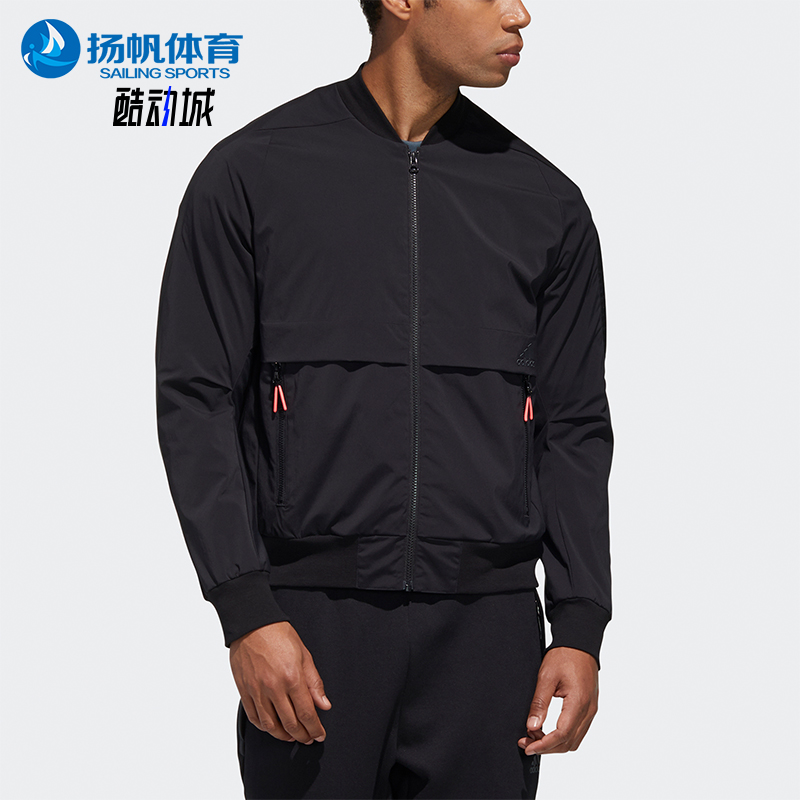 Adidas/阿迪达斯正品TH BOMB男士拉链经典飞行员运动外套GF4030