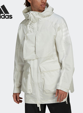 Adidas/阿迪达斯正品XPLORIC户外连帽男子运动时尚夹克外套H65701