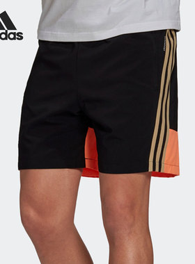 Adidas/阿迪达斯正品夏季新款男子户外运动训练短裤GL5676