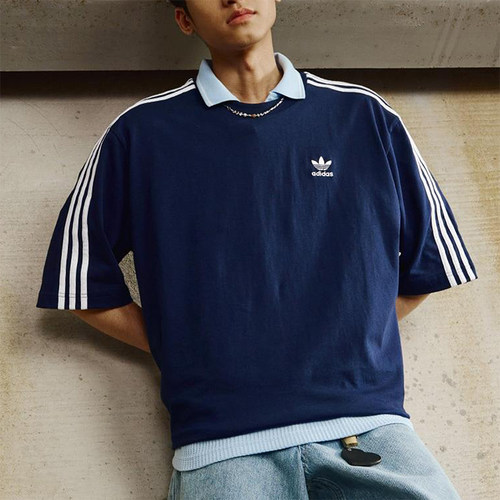 Adidas/阿迪达斯正品三叶草男运动宽松透气针织经典短袖T恤JP1059