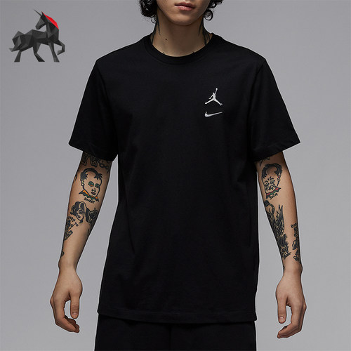 Nike/耐克正品JORDAN男士经典休闲针织宽松运动透气T恤IB8915-010