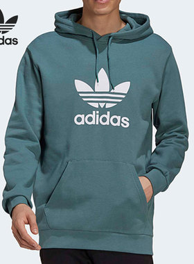 Adidas/阿迪达斯正品三叶草TREFOIL HOODIE 男子休闲卫衣 GN3461