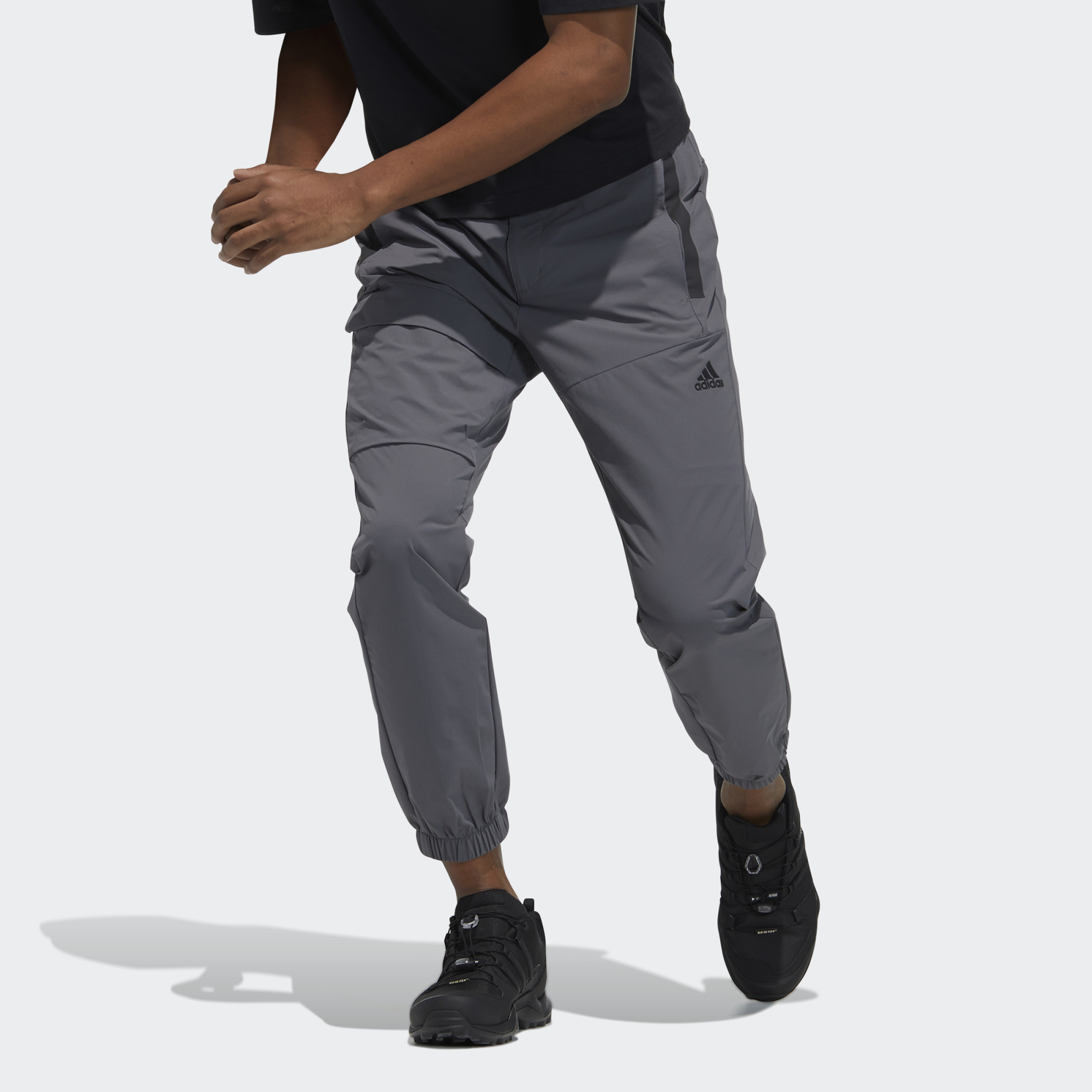 阿迪达斯男子修身梭织运动长裤