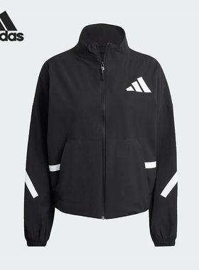 Adidas/阿迪达斯正品W Z.N.E. WV TT女士运动梭织立领外套KE4882