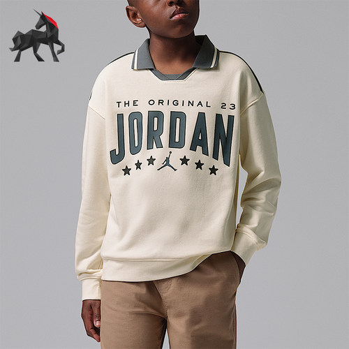 Nike/耐克正品Jordan大童舒适长袖亲肤休闲卫衣IZ7384-102