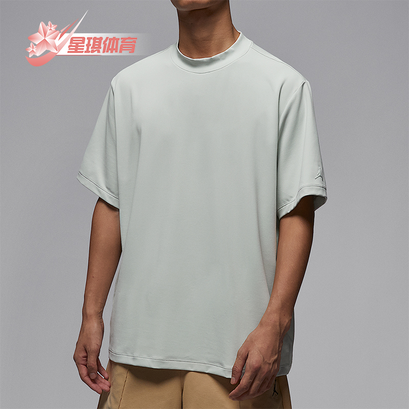 Nike/耐克正品JORDAN男士休闲企领宽松高尔夫针织短袖IB3685-034