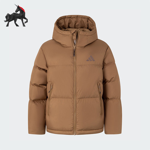 阿迪达斯女士复古户外保暖羽绒服