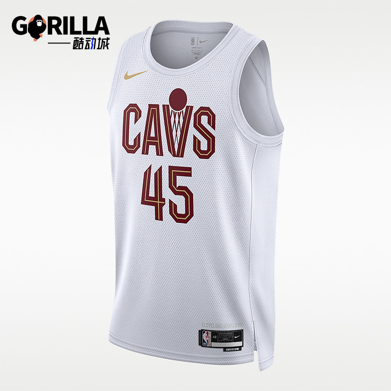 Nike/耐克正品NBASwingman新款男白酒红色经典休闲球衣DN2073-108