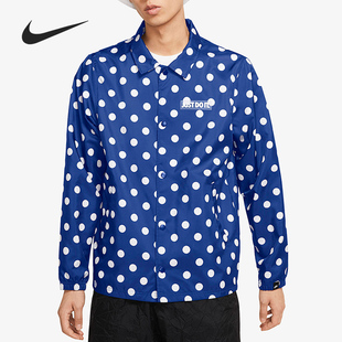 JDI男子波点翻领夹克外套CQ8924 ORTSWEAR 480 耐克正品 Nike