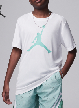 Nike/耐克正品Jordan Dri-FIT 大童运动简约T恤HA2543-100