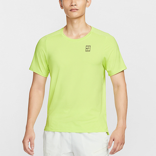 Nike/耐克正品Dri-FIT男透气网球修身圆领运动短袖T恤FZ6911-736