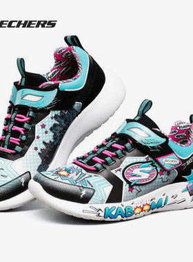 Skechers/斯凯奇正品春季新款大童休闲舒适透气运动鞋302204L
