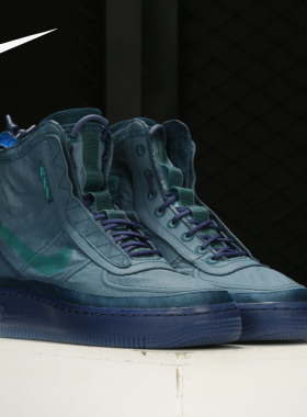 Nike/耐克正品 AIR FORCE 1 SHELL 女尼龙机能高帮防水板鞋BQ6096