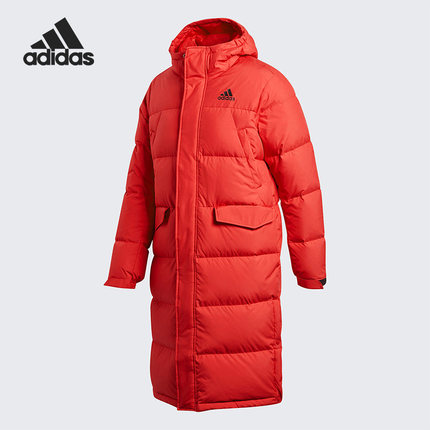 Adidas/阿迪达斯官方正品男子冬季保暖长款运动户外羽绒服 GK0663