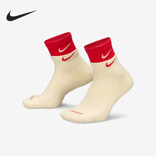 Nike/耐克正品Everyday Plus男女款训练短袜一双装DH4058-113