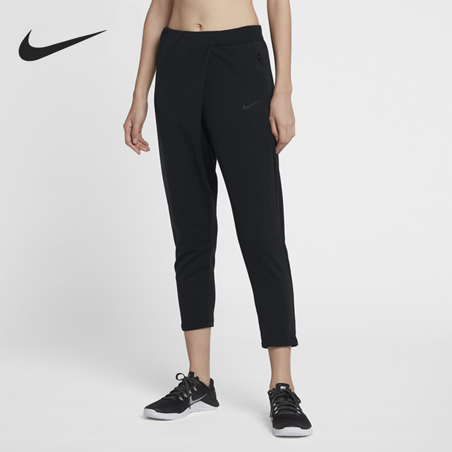 耐克女士针织跑步运动训练长裤