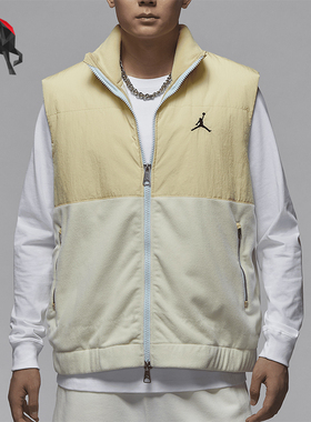 Nike/耐克正品JORDAN男士立领拼接休闲无袖马甲HQ4893-783