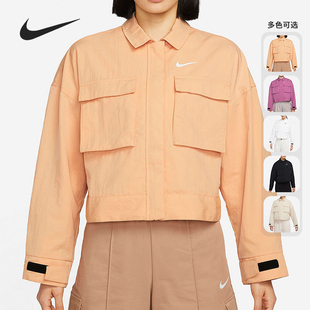 女子短款 2022新款 梭织工装 运动夹克 851 Nike DM6244 耐克正品