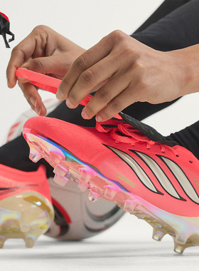 Adidas/阿迪达斯正品男女同款人造草皮短钉翻折足球鞋HP9971
