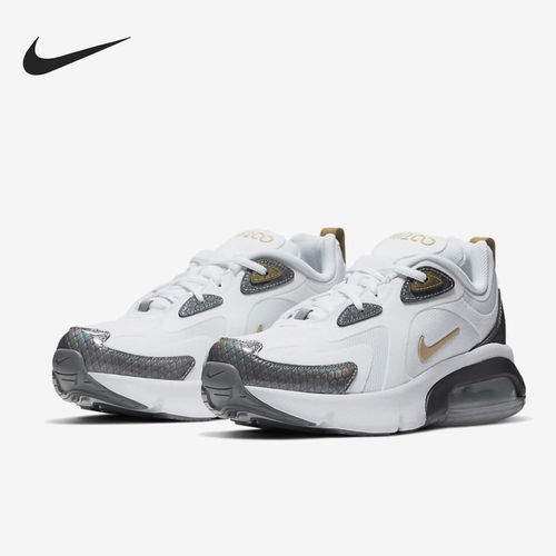 Nike耐克正品Air Max 200大童低帮运动休闲缓震跑步鞋CQ4009-100