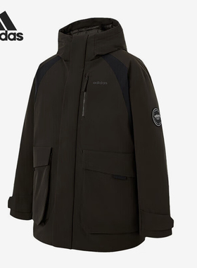 Adidas/阿迪达斯官方正品舒适男士休闲复古防风保暖羽绒服KB5661