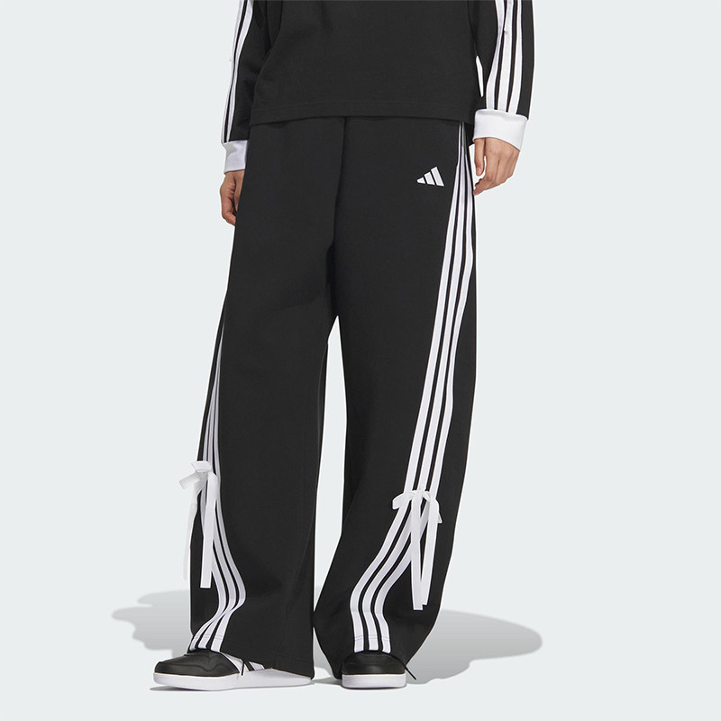 Adidas/阿迪达斯正品2025秋季款女士日常运动针织宽松长裤KG3855