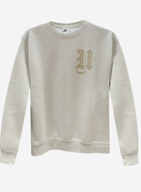 Nike/耐克圆领长袖卫衣新款男米白色经典加绒卫衣IO7907-072
