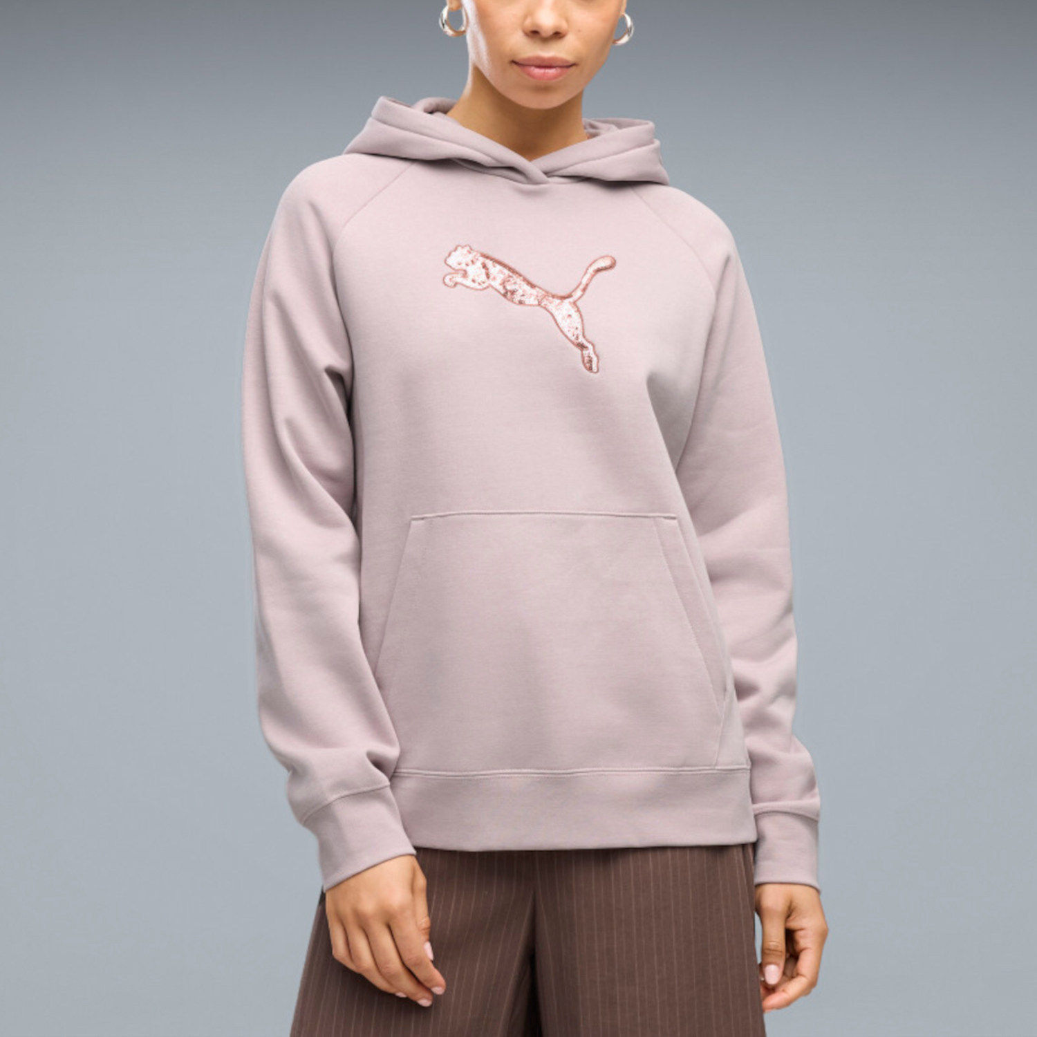 Puma彪马正品基础系列女子插肩袖连帽运动休闲卫衣697447-49