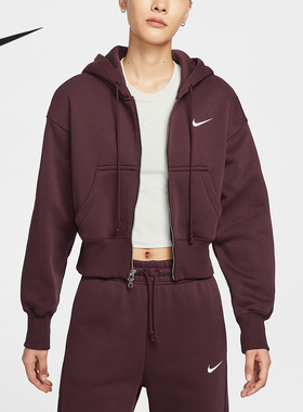Nike/耐克正品秋冬女士加绒复古潮流休闲夹克外套HV2427-652