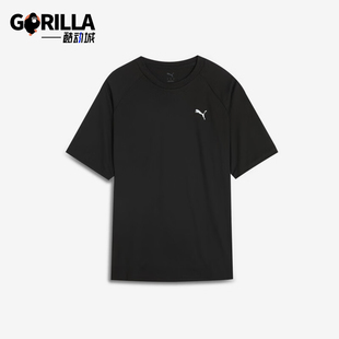 Puma/彪马nan新款男女黑色轻盈速干经典休闲短袖T恤689521-01