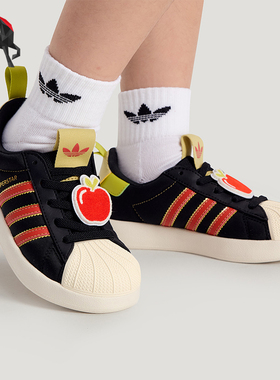 Adidas/阿迪达斯正品三叶草小童休闲经典贝壳头日常运动鞋KH5696