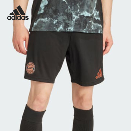 Adidas阿迪达斯正品FC Bayern SS 24 FC男款徽标休闲短裤IZ0159