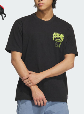 Adidas/阿迪达斯正品三叶草男士印花运动经典宽松户外短袖KA2256