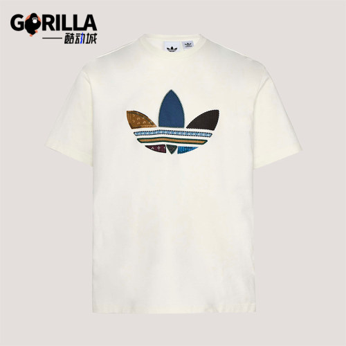 Adidas/阿迪达斯正品三叶草男士运动松弛感宽松轻盈短袖T恤KW5670