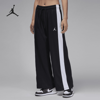 Nike/耐克正品JORDAN女士针织休闲拼接运动长裤FV7102-010
