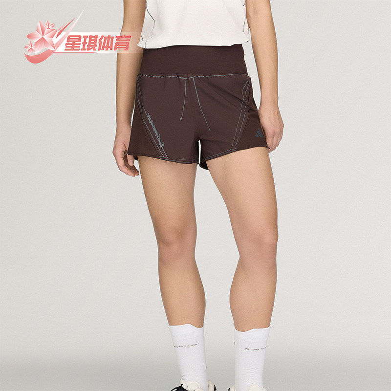 Adidas/阿迪达斯正品夏季女士弹力透气经典跑步运动短裤KR3013