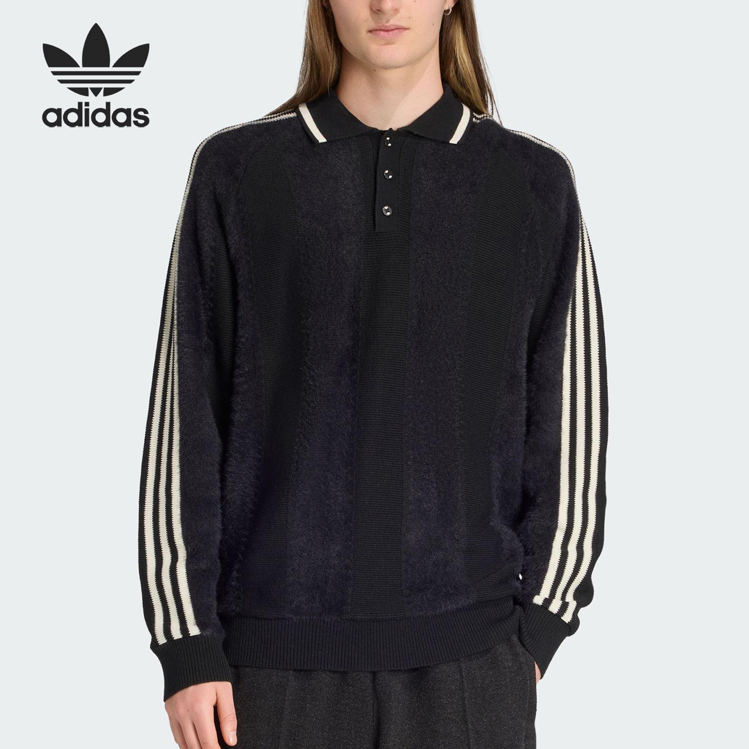 Adidas/阿迪达斯官方正品三叶草男士套头耐穿休闲POLO衫JX3835,运动服/休闲服装,运动POLO衫,淘宝优惠券,粉丝福利购,淘宝优惠卷