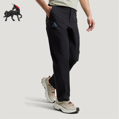 Adidas/阿迪达斯正品TEREXTEREX新款男经典黑色徒步运动裤KC7004
