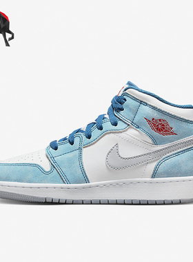 Nike/耐克正品Air Jordan 1 Mid 女子GS大童运动篮球鞋DR6235-401