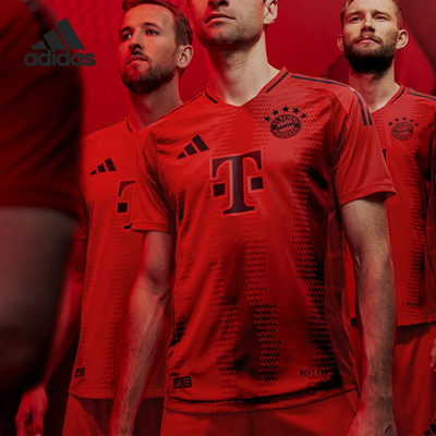 阿迪达斯男士足球运动球衣