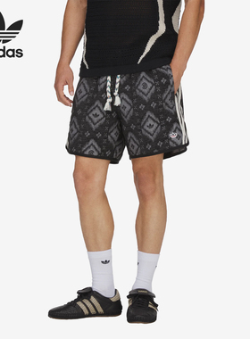 Adidas/阿迪达斯正品男女同款柔软透气日常运动短裤KE7073