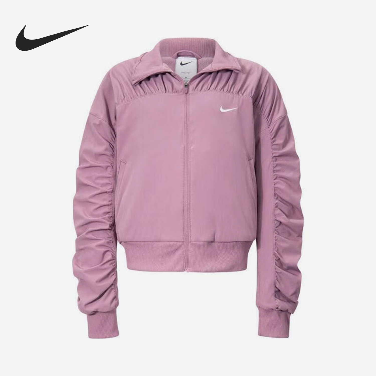 Nike/耐克正品秋冬新款大童翻领短款时尚梭织外套FZ5619-523