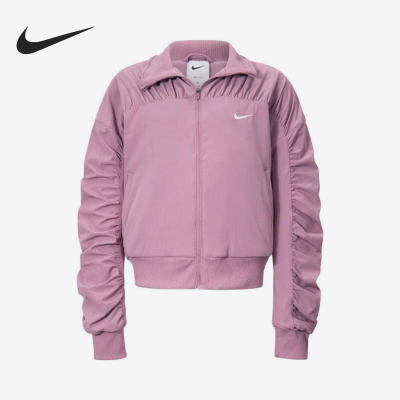 Nike/耐克正品秋冬新款大童翻领短款时尚梭织外套FZ5619-523