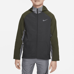 Nike/耐克正品Dri-FIT 大童舒爽梭织防晒训练外套DO7095-060